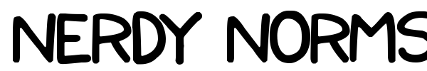 Nerdy Norms font preview
